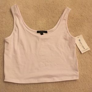NWT White cropped tank